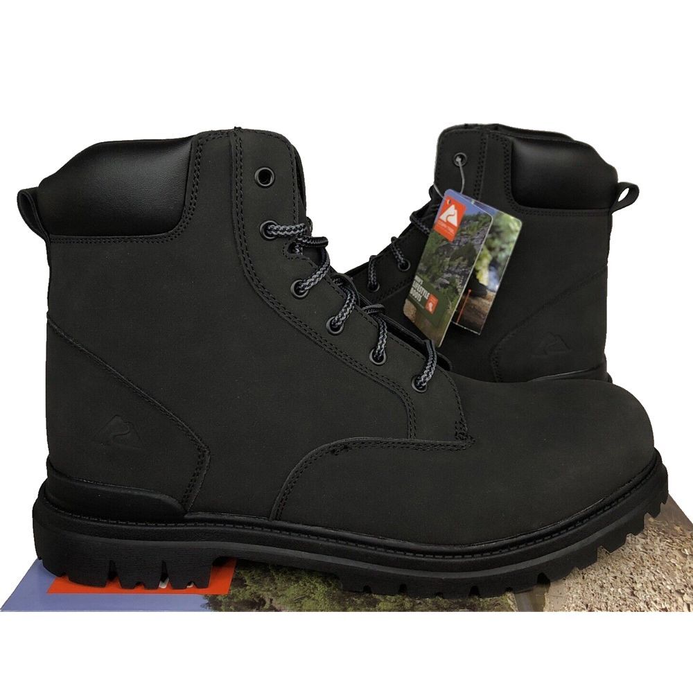Ozark Trail Men's M OT Troy II Black Work Hiking Boots Size 13 New In The Box‎